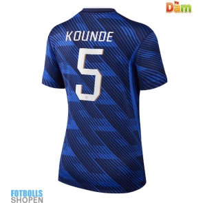Billiga Frankrike Jules Kounde #5 Hemmatröja Dam VM 2026 Kortärmad